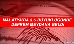 Malatya’da 3.6 Büyüklüğünde Deprem Meydana Geldi
