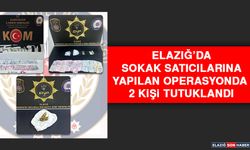 Elazığ’da Sokak Satıcılarına Yapılan Operasyonda 2 Kişi Tutuklandı