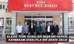 Elazığ Türk Ocakları Başkanı Haykır Kaymakam Ataklıyla Bir Araya Geldi