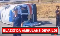 Elazığ’da Ambulans Devrildi