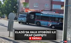 Elazığ'da Otobüs İle Pikap Çarpıştı: 9 Yaralı