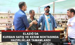 Elazığ’da Kurban Satış ve Kesim Noktasında Hazırlıklar Tamamlandı