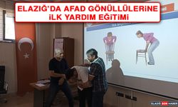 Elazığ’da AFAD Gönüllülerine İlk Yardım Eğitimi