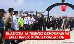 Elazığ'da 15 Temmuz Demokrasi ve Milli Birlik Günü Etkinlikleri