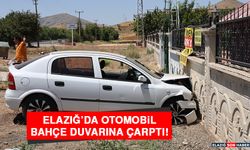 Elazığ’da Otomobil Bahçe Duvarına Çarptı: 5 Yaralı