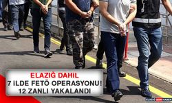 Elazığ Dahil 7 İlde FETÖ Operasyonu: 12 Zanlı Yakalandı