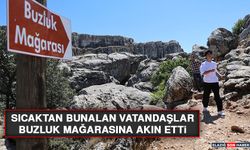 Sıcaktan Bunalan Vatandaşlar Buzluk Mağarasına Akın Etti