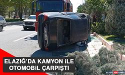 Elazığ’da Kamyon İle Otomobil Çarpıştı