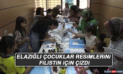 Elazığlı Çocuklar Resimlerini Filistin İçin Çizdi