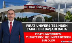 Fırat Üniversitesi Türkiye’deki Üç Üniversiteden Biri Oldu