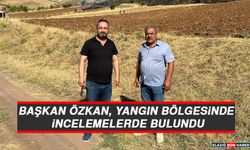 Başkan Özkan, Yangın Bölgesinde İncelemelerde Bulundu