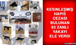 Elazığ’da Kesinleşmiş Hapis Cezası Bulunan 83 Zanlı Yakalandı