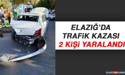 Elazığ’da Trafik Kazası, 2 Kişi Yaralandı