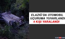 Elazığ’da Otomobil Uçuruma Yuvarlandı: 4 Kişi Yaralandı