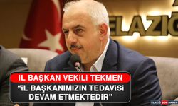 İl Başkan Vekili Tekmen “İl Başkanımızın Tedavisi Devam Etmektedir”