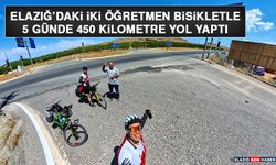 Elazığ’daki İki Öğretmen Bisikletle 5 Günde 450 Kilometre Yol Yaptı