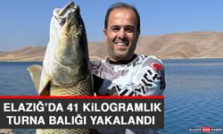 Elazığ'da 41 Kilogramlık Turna Balığı Yakalandı