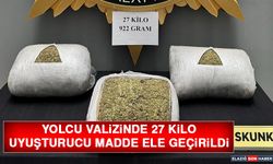 Yolcu Valizinde 27 Kilo Uyuşturucu Madde Ele Geçirildi