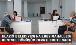 Elazığ Belediyesi Nailbey Mahallesi Kentsel Dönüşüm Ofisi Hizmete Girdi