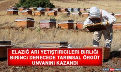 Elazığ Arı Yetiştiricileri Birliği, Birinci Derecede Tarımsal Örgüt Unvanını Kazandı