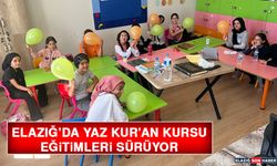 Elazığ’da Yaz Kur’an Kursu Eğitimleri Sürüyor