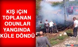 Kış İçin Toplanan Odunlar, Yangında Küle Döndü