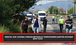 Ordu'da ‘Dur' İhtarına Uymayan Motosiklet Sürücüsünün Çarptığı Astsubay Şehit Oldu