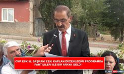 Chp Eski İl Başkanı Zeki Kaplan Düzenlediği Programda Partilileri İle Bir Araya Geldi