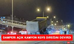 Damperi Açık Kamyon KGYS Direğini Devirdi