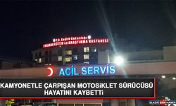 Kamyonetle Çarpışan Motosiklet Sürücüsü Hayatını Kaybetti