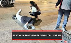 Elazığ’da Motosiklet Devrildi: 2 Yaralı