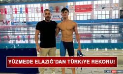 Yüzmede Elazığ'dan Türkiye Rekoru