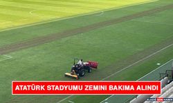 Elazığ Atatürk Stadyumu Zemini Bakıma Alındı