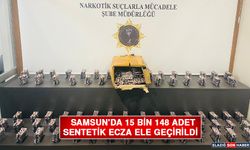 Samsun'da 15 Bin 148 Adet Sentetik Ecza Ele Geçirildi