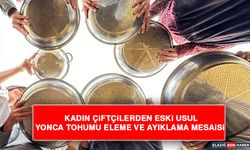 Kadın Çiftçilerden Eski Usul Yonca Tohumu Eleme Ve Ayıklama Mesaisi