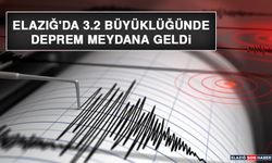 Elazığ'da 3.2 Büyüklüğünde Deprem