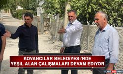 Kovancılar Belediyesi’nde Yeşil Alan Çalışmaları Devam Ediyor