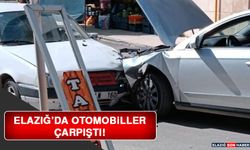 Elazığ'da Otomobiller Çarpıştı