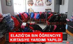 Elazığ'da Bin Öğrenciye Kırtasiye Yardımı Yapıldı