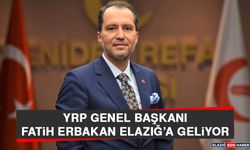 YRP Genel Başkanı Fatih Erbakan Elazığ'a Geliyor