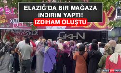 Elazığ'da Bir Mağaza İndirim Yaptı, İzdiham Oluştu