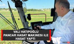 Vali Hatipoğlu, Pancar Hasat Makinesi İle Hasat Yaptı