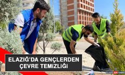 Elazığ’da Gençlerden Çevre Temizliği