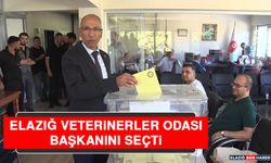 Elazığ Veterinerler Odası Başkanını Seçti