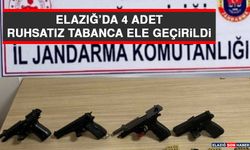 Elazığ’da 4 Adet Ruhsatız Tabanca Ele Geçirildi