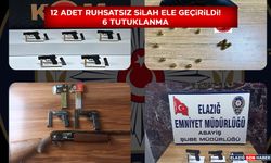 Elazığ’da 12 Adet Ruhsatsız Silah Ele Geçirildi: 6 Tutuklama