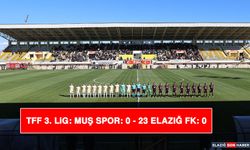 TFF 3. Lig: Muş Spor: 0 - 23 Elazığ FK: 0