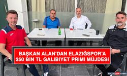 Başkan Alan'dan Elazığspor’a 250 Bin TL Galibiyet Primi Müjdesi