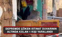 Depremde Çöken İstinat Duvarının Altında Kalan 1 Kişi Yaralandı