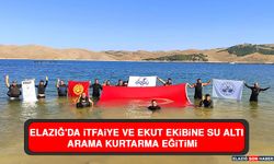 Elazığ'da İtfaiye ve EKUT Ekibine Su Altı Arama Kurtarma Eğitimi